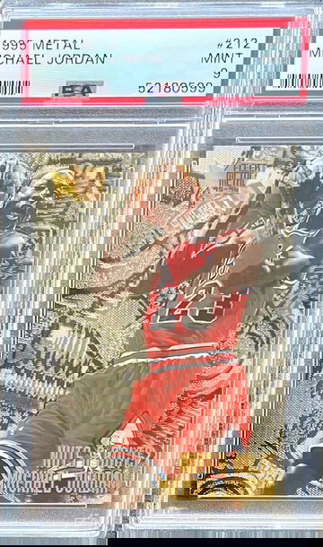 1995 Metal Michael Jordan PSA 9