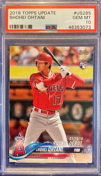 2018 Topps Update Shohei Ohtani Rookie Debut PSA 10