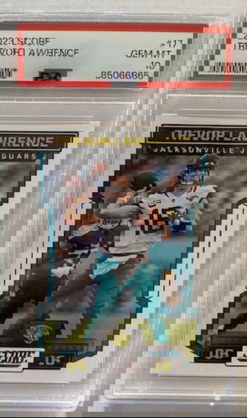 Trevor Lawrence #17 2023 Panini Score PSA 10