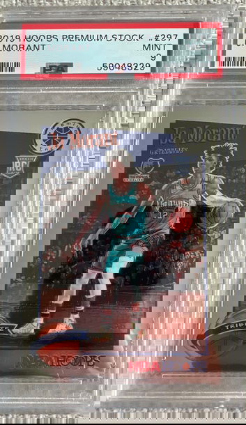 2019-20 Ja Morant Hoops Premium Rookie Card #297 PSA 9