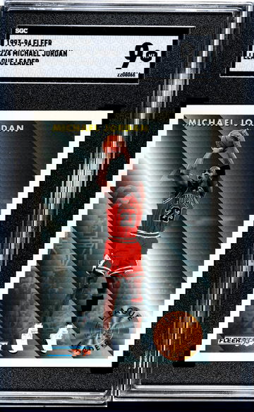 1993-94 Fleer #224 Michael Jordan League Leader SGC 9