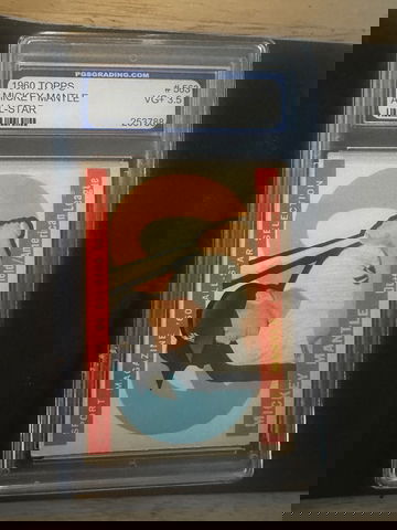 1960 TOPPS MICKEY MANTLE  ALL-STAR #563 PGS 3.5