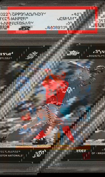 2022 Topps Bryce Harper MLB Rookie of the Year 75th Anniversary #42 🔥 PSA 10