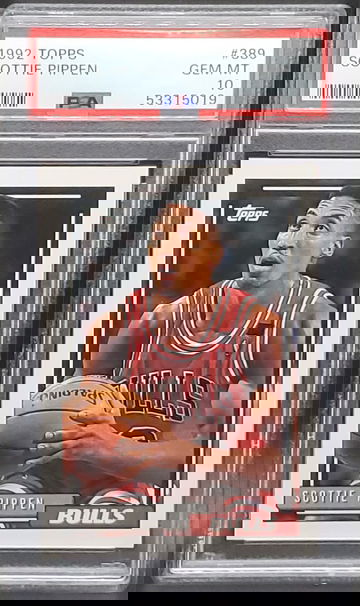 1992-93 Topps #389 Scottie Pippen PSA 10 GEM MT