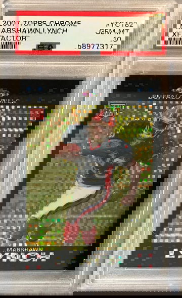 Marshawn Lynch 2007 Topps Chrome XFractor Rookiec#TC182 PSA 10 Gem Mint - Bills