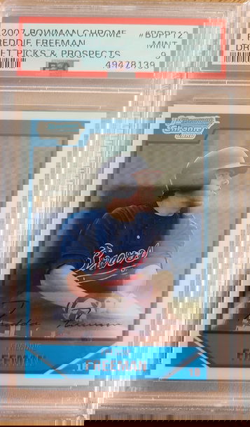2007 Bowman Chrome Freddie Freeman PSA 9
