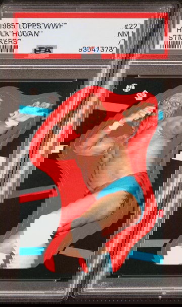 1985 Topps WWF Stickers #22 Hulk Hogan PSA 7