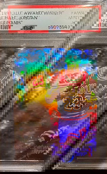 1991 Upper Deck Michael Jordan #AW4 holo PSA 9