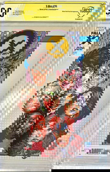 X-Men # 26 9.8 NM/MINT Verified Signature Mark Brooks Corner Box Variant Cover