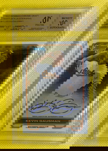 2012 Bowman Chrome Draft Picks KEVIN GAUSMAN BGS 10 PRISTINE Rookie Card