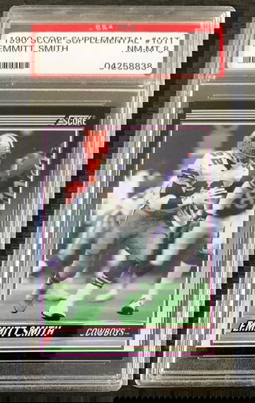 1990 Score Emmitt Smith #101T Rookie RC PSA 8 NM-MT