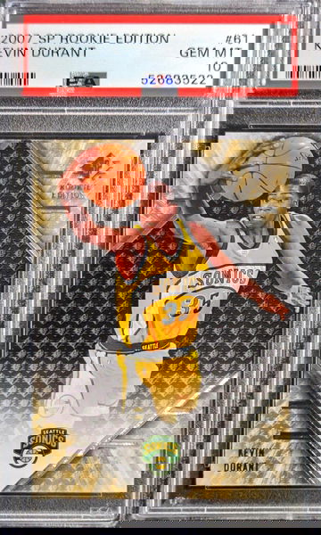 2007-08 SP Rookie Edition #61 Kevin Durant RC PSA 10 Gem Mint Future HOF Nets