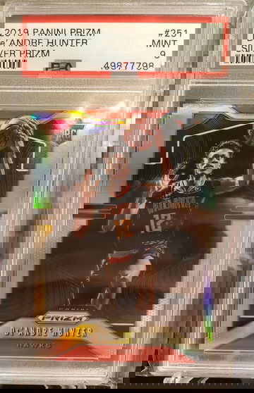 Deandre Hunter prizm silver psa 9 2019