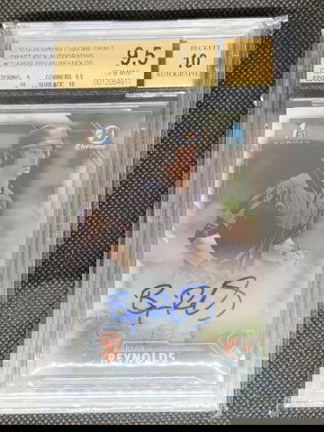 2016 Bowman Chrome Draft 1st Bryan Reynolds Draft Pick Auto BGS 9.5/10  Gem Mint