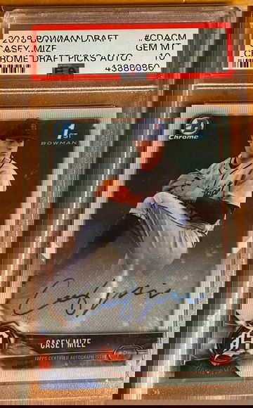 Casey Mize 2018 Bowman Chrome auto PSA 10