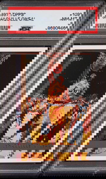 1997 TOPPS SHAQUILLE O'NEAL #109 PSA 8