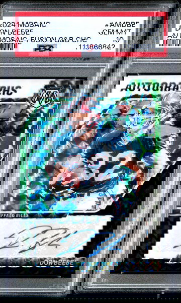 2024 Mosaic Don Beebe Fusion Green & Black Auto 23/25 - PSA 10