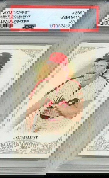 2012 TOPPS ALLEN & GINTER #269 MIKE SCHMIDT CARD PHILLIES PSA 10 LOW POP