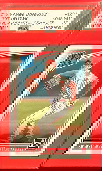  2018 Panini Donruss Shohei Ohtani - Gorgeous Rated Rookie PSA 10