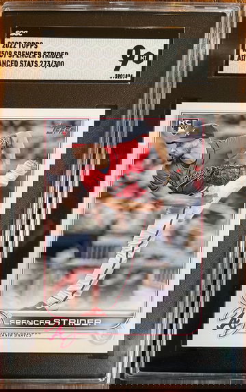 2022 Topps SPENCER STRIDER Rookie Card RC Advanced Stats #/300 Braves SGC Mint