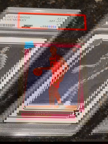 2021 Donruss Evan Mobley Rated Rookie PSA 8 NM-MT #225