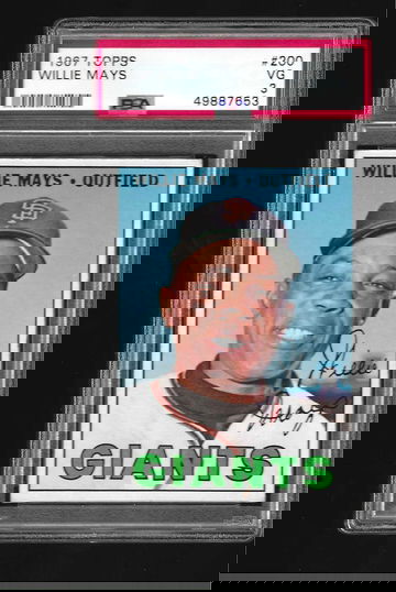 1967 TOPPS WILLIE MAYS PSA 3