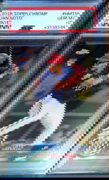 Juan Soto 2018 Topps Chrome Update #HMT55 PSA 10
