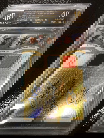 2018 Topps Triple Threads Jose Altuve Alex Bregman George Springer Auto Relic Combos Silver BGS 10