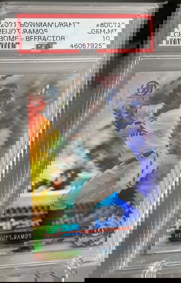 2017 Bowman Draft Chrome Refractor Heliot Ramos PSA 10 GEM MINT Giants RC #BDC12