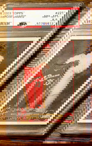 2003 Topps Basketball #221 LeBron James PSA 8.5 Nr Mt Mint