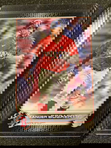 2022 TOPPS SERIES 1 Xander Bogaerts Black SP #71