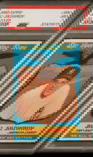 1959 Topps Bill Skowron All Star #554 PSA 7 [BL-1B.16]