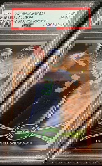 2012 Russell Wilson Topps Chrome PSA 9 Rookie