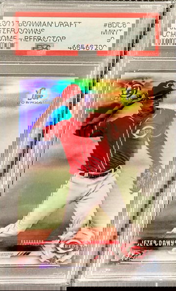 Jeter Downs 2017 Bowman Draft Chrome Refractor Rookie RC #BDC6 PSA 9 MINT Cincinnati Reds