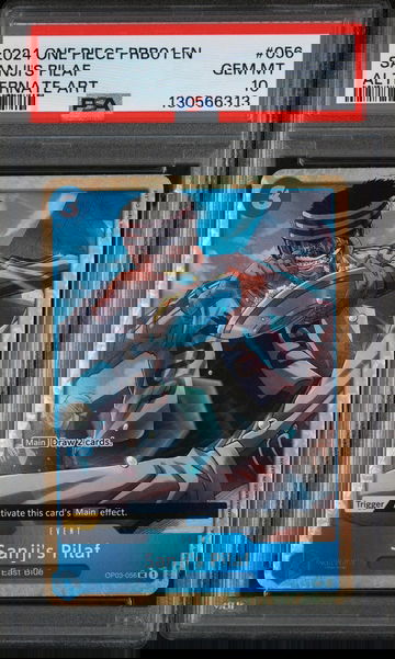 2024 One Piece Prb01-Premium Booster -One Piece Card the Best- Alternate Art Sanji's Pilaf #056 PSA 10