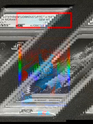 Ja Morant 2019 Panini Donruss Optic Holo Rookie PSA 10
