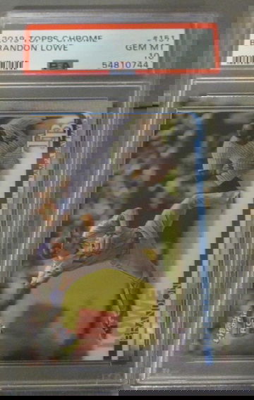 Brandon Lowe RC 2019 Topps Chrome #151 PSA 10 Low Pop