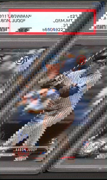 2017 Bowman Aaron Judge Rookie RC New York Yankees PSA 10