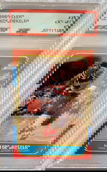 1986 Fleer Clyde Drexler PSA 6