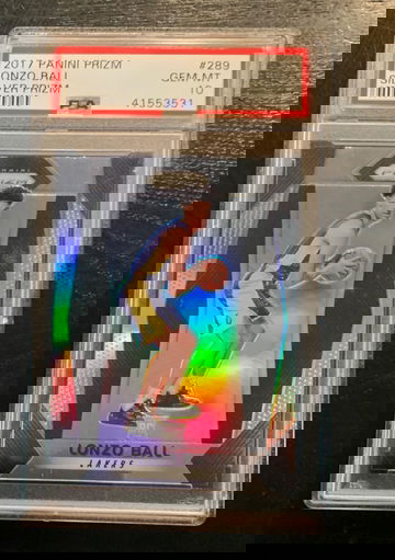 2017 Prizm Silver Lonzo Ball #289 PSA 10 Gem Mint