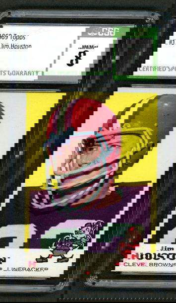 1969 Topps Jim Houston #121 CSG 8 Cleveland Browns