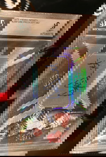 2016 Dak Prescott Infinity rookie auto /288 BGS 9 10 auto