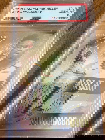 2019-20 Chronicles ZION WILLIAMSON Essentials Rookie Card #210 GEM MINT PSA 10