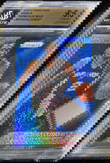 2014-15 Panini Prizm Jerseys Prizms Blue Mojo #58 Kawhi Leonard (BGS 9.5 Gem Mint)