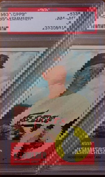 1963 Topps #338 Russ Kemmerer PSA 8 NICE!
