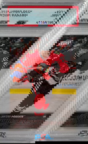 2015 Upper Deck Artemi Panarin Young Guns RC Rookie Card PSA 9 Mint