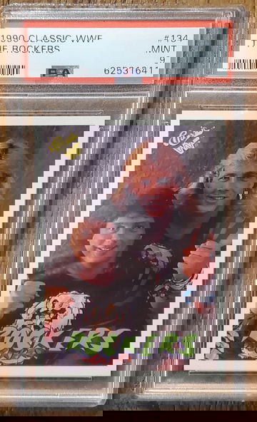 1990 Classic WWF #134 The Rockers PSA 9 MINT