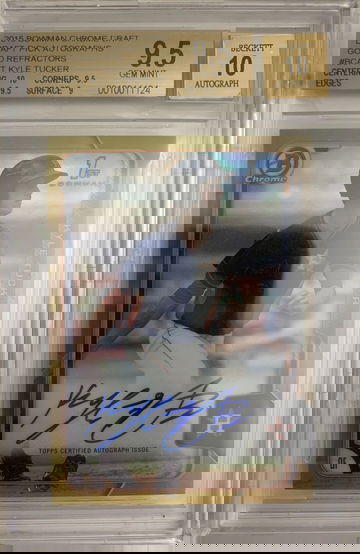 Kyle Tucker 2015 Bowman Chrome Gold RC /50 BGS 9.5