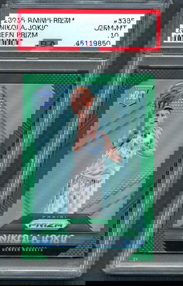 2015 Prizm Green Nikola Jokic RC #335 PSA 10