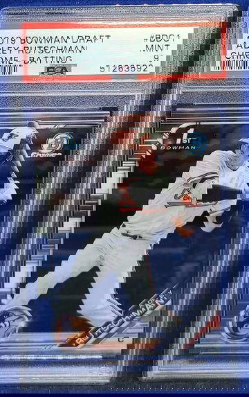 2019 Bowman Draft Adley Rutschman Chrome Batting PSA 9